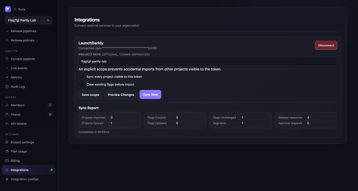 Idempotent LaunchDarkly sync report